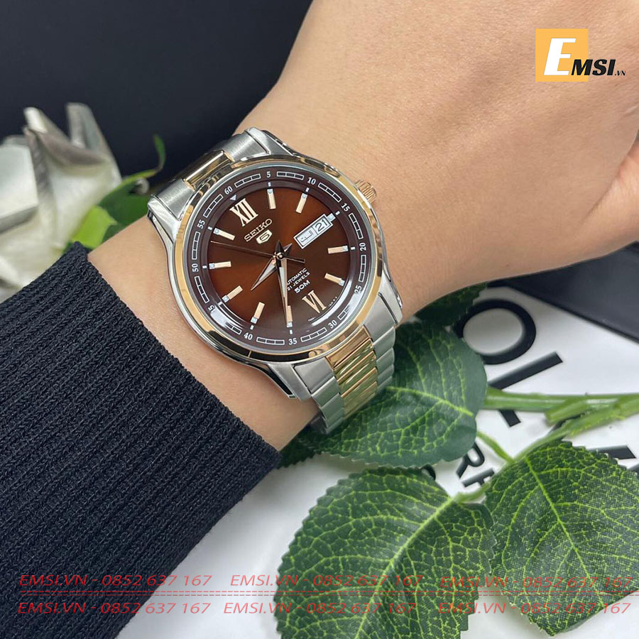 Đồng Hồ Seiko Automatic SNKP18J1 Cho Nam Chính Hãng - AUTOMATIC BROWN DIAL