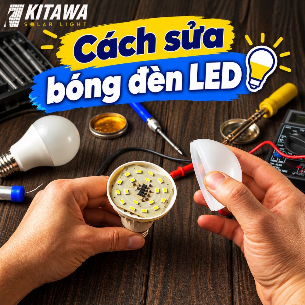 Cách sửa bóng đèn LED tại nhà theo từng lỗi thường gặp