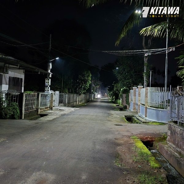 KITAWA hoàn thành lắp đèn năng lượng mặt trời ở Vũng Tàu trên tuyến phố