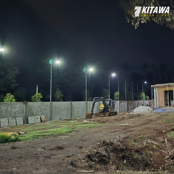 KITAWA lắp 20 chiếc đèn năng lượng mặt trời cho nhà kho ở Bình Phước