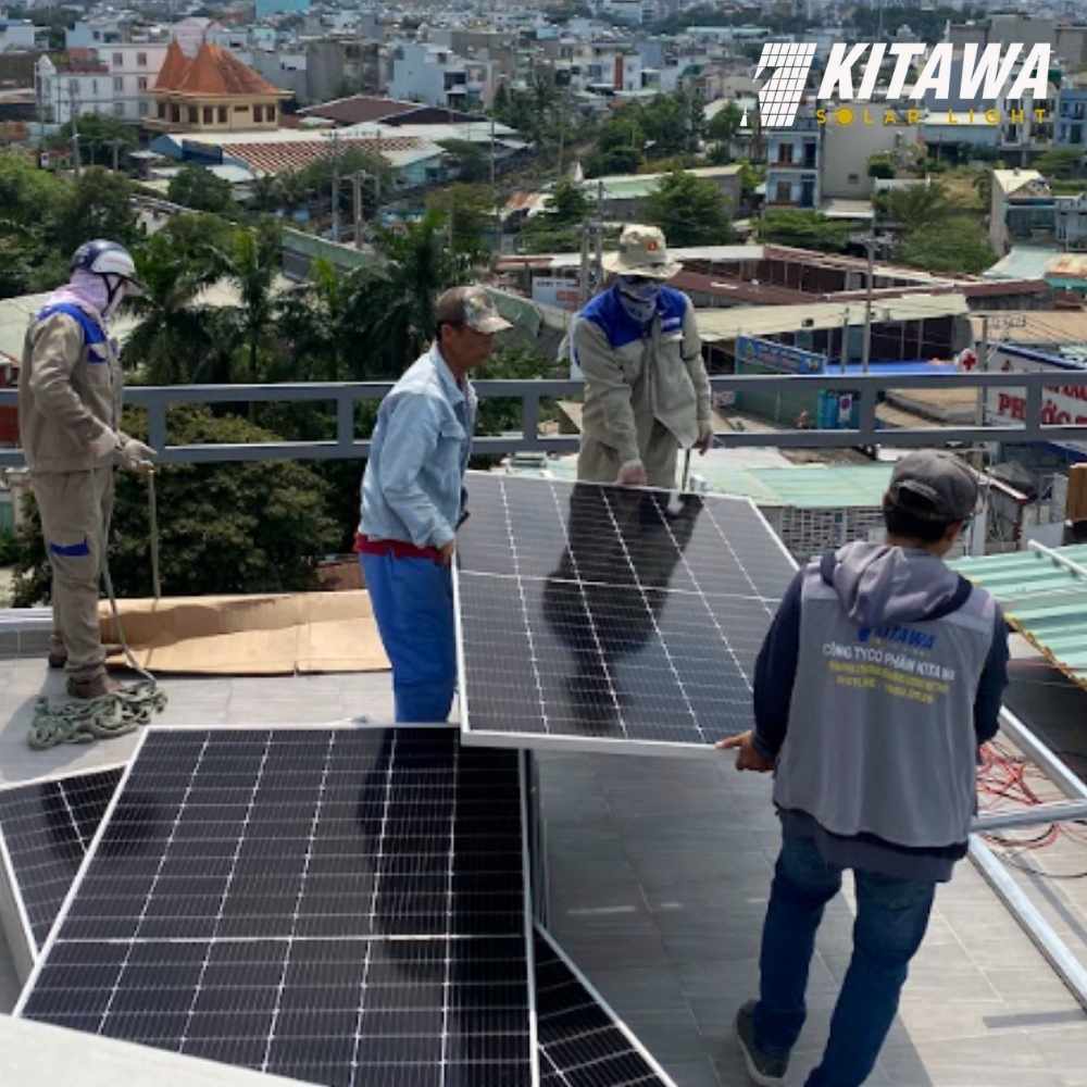 Hoàn thành lắp đặt điện mặt trời hòa lưới 21kW cho anh Ân ở Nhà Bè