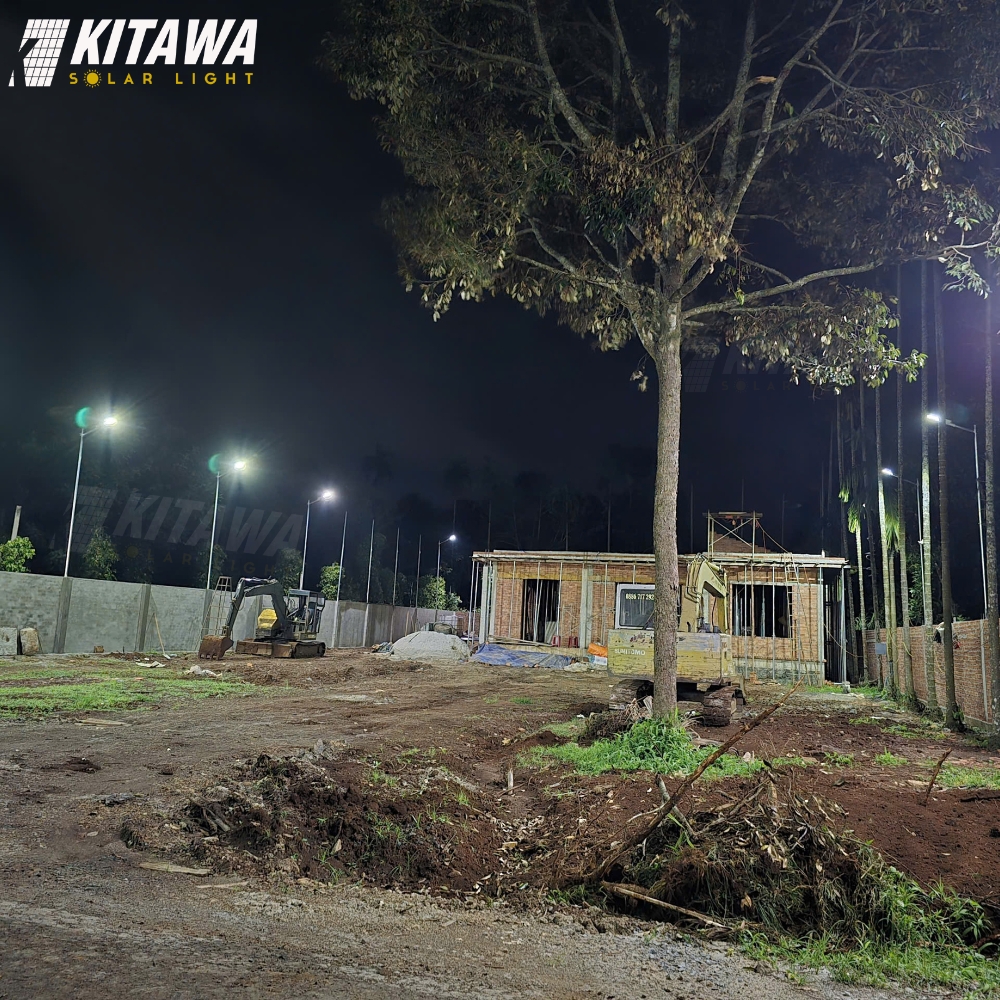 KITAWA lắp đặt 20 đèn năng lượng mặt trời sân vườn tại Bình Phước