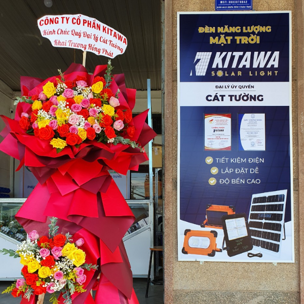 Đại lý của Kitawa khai trương cửa hàng đèn năng lượng mặt trời tại Đồng Nai