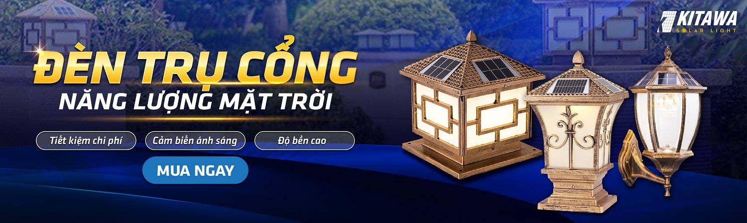 Đèn Trụ Cổng Năng Lượng Mặt Trời