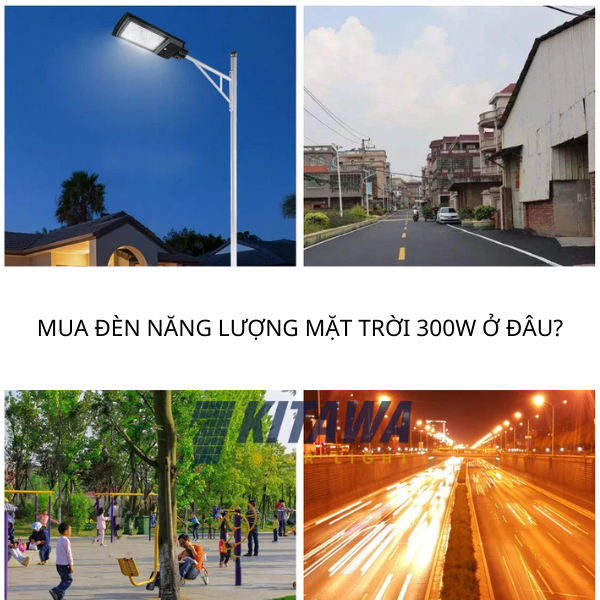 Đèn Năng Lượng Mặt Trời 300W - Thương Hiệu Kitawa