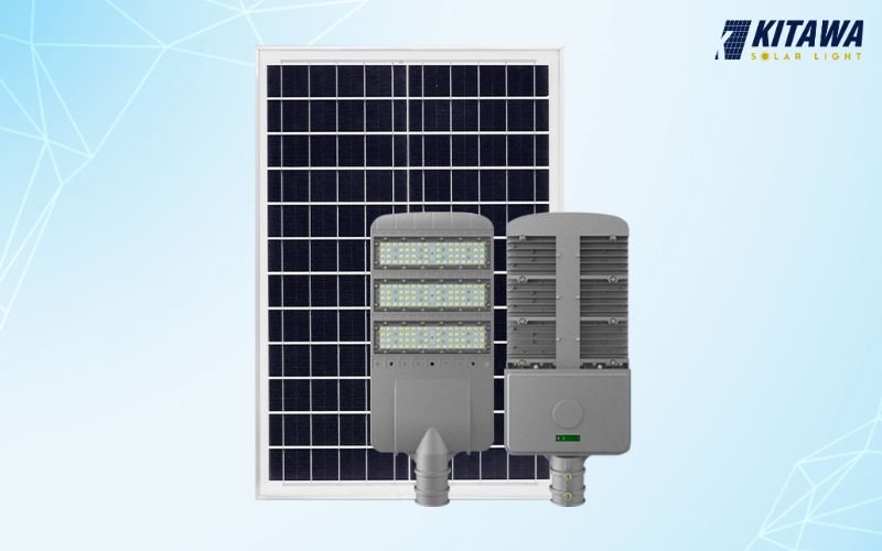Đèn bàn chải công trình năng lượng mặt trời 120W CT.BC09.120