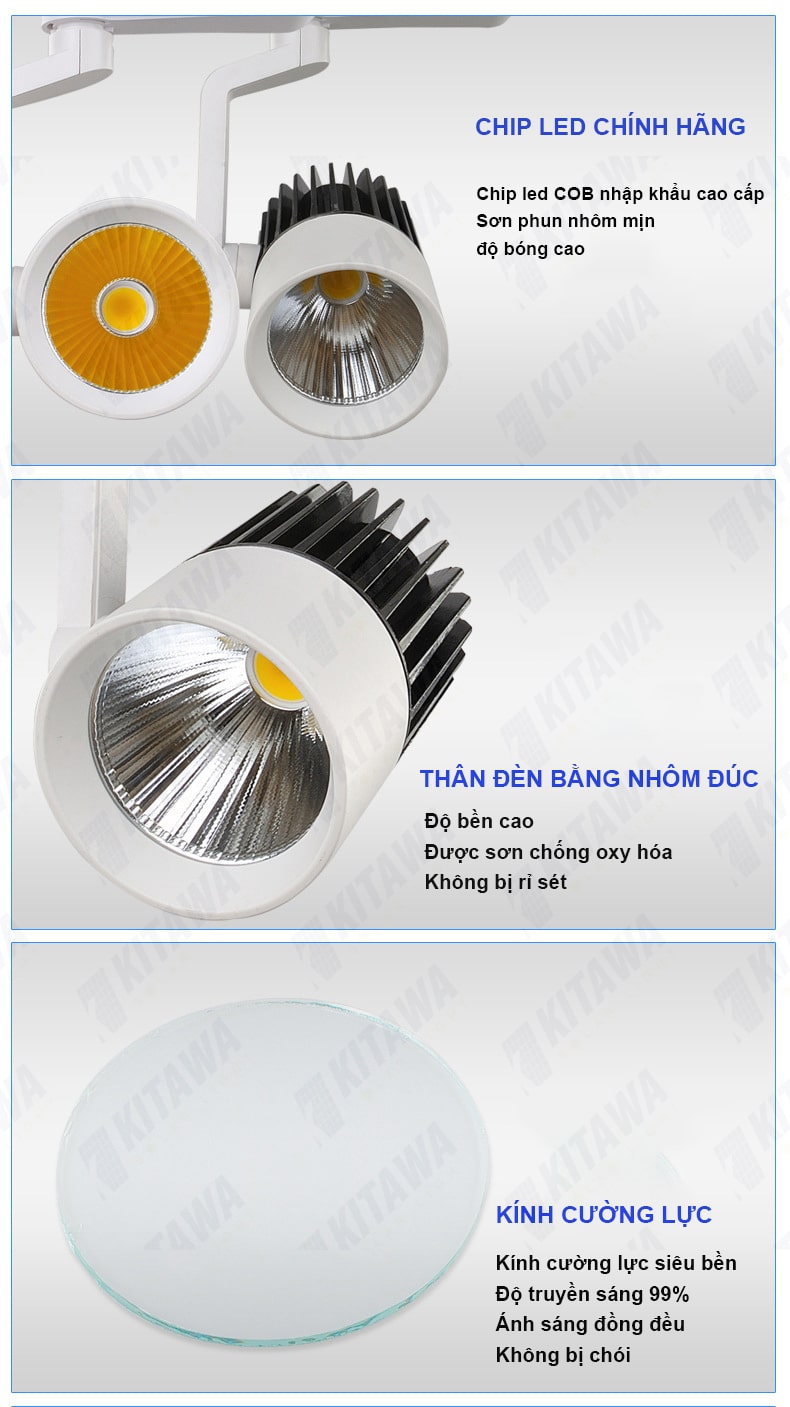 Đèn led rọi ray