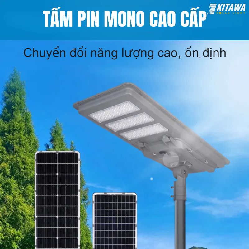 Đèn liền thể công trình năng lượng mặt trời 500W