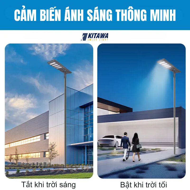 Đèn liền thể công trình năng lượng mặt trời 500W