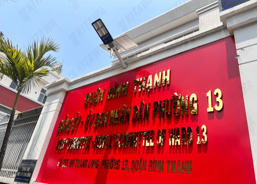 Kitawa tài trợ tuyến đường ánh sáng cho UBND Phường 13, Bình Thạnh, HC