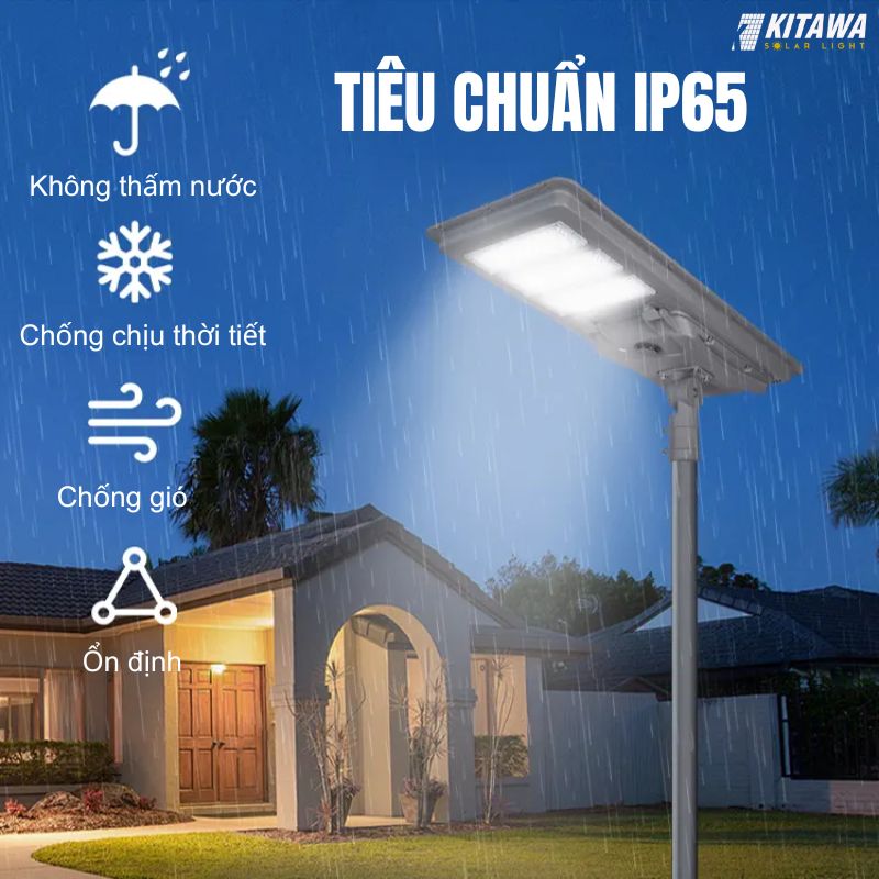Đèn liền thể công trình năng lượng mặt trời 500W