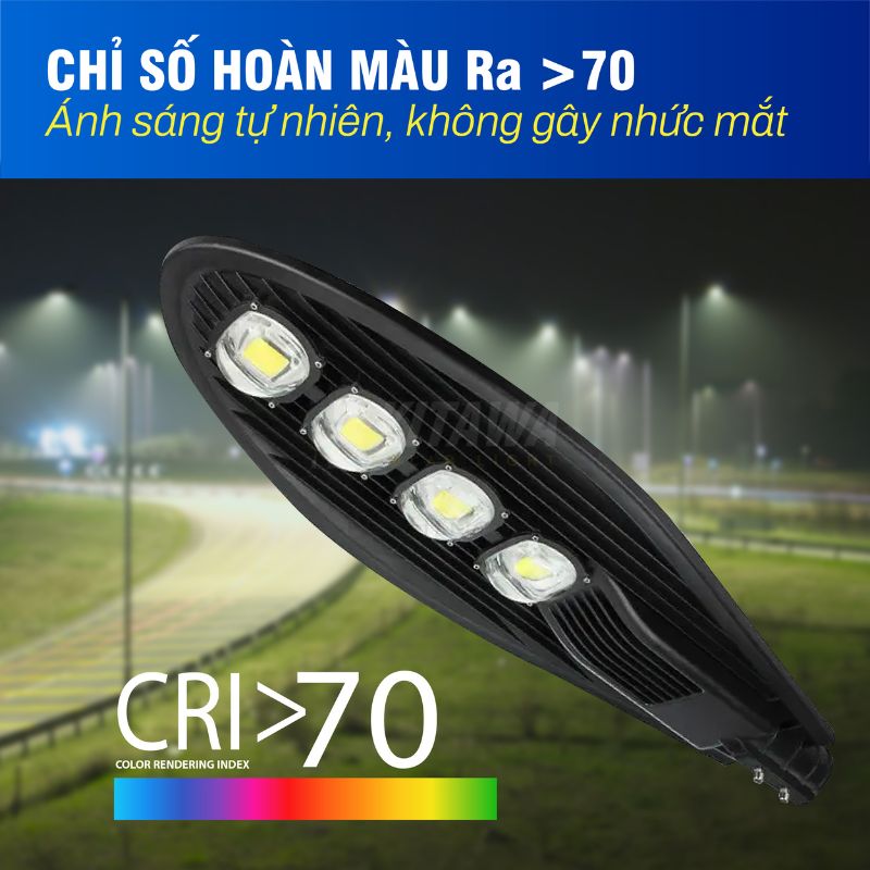 Đèn đường chiếc lá điện 50W AC.CL01.50