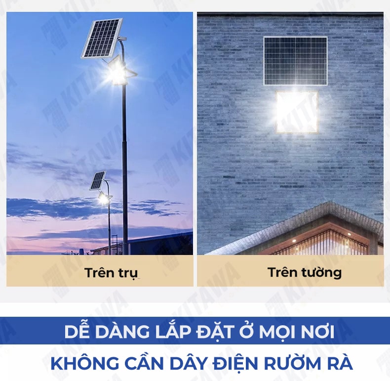 đèn pha năng lượng mặt trời tuvaco 100w