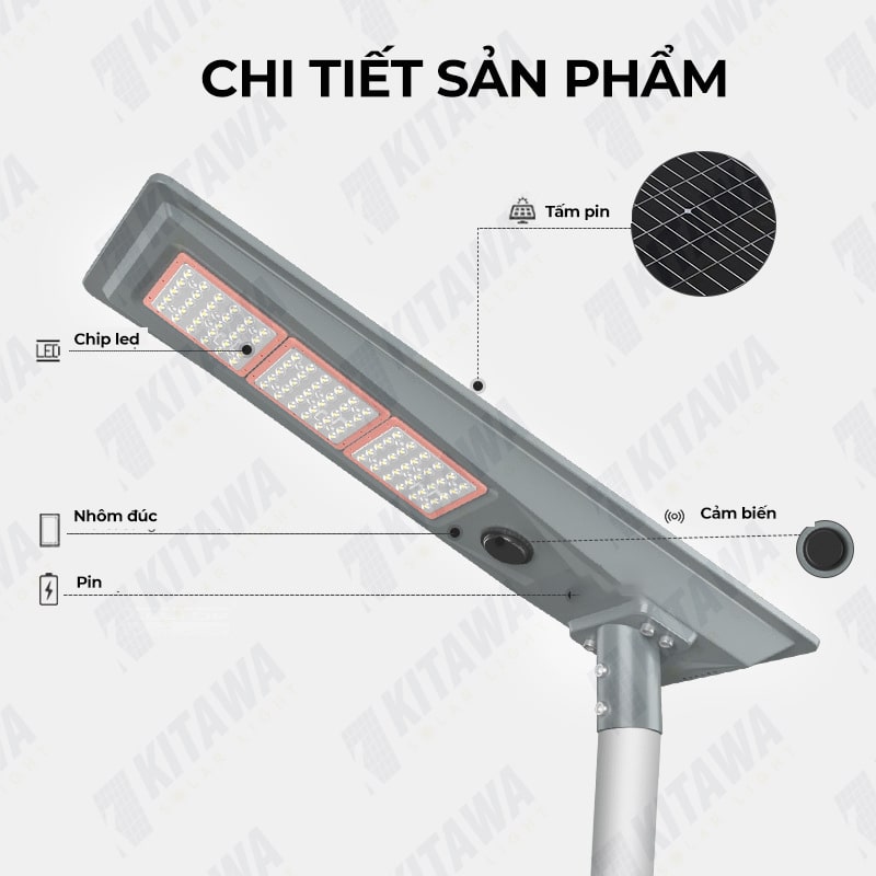 Đèn liền thể năng lượng mặt trời Kitawa LT13200