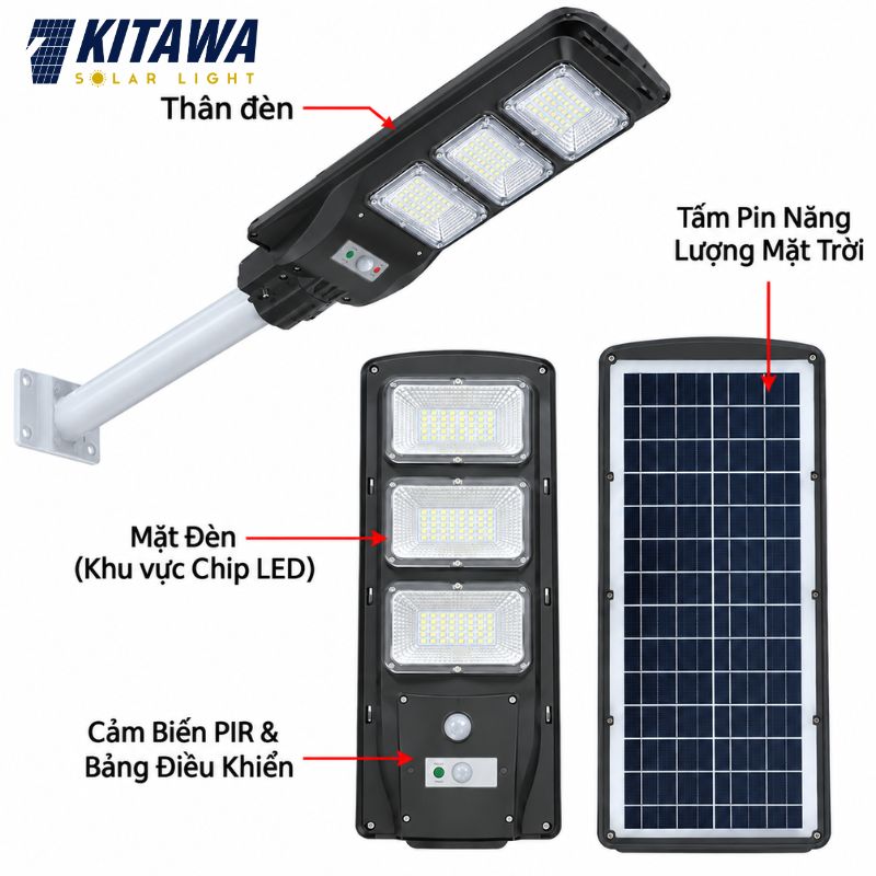 Đèn năng lượng mặt trời liền thể