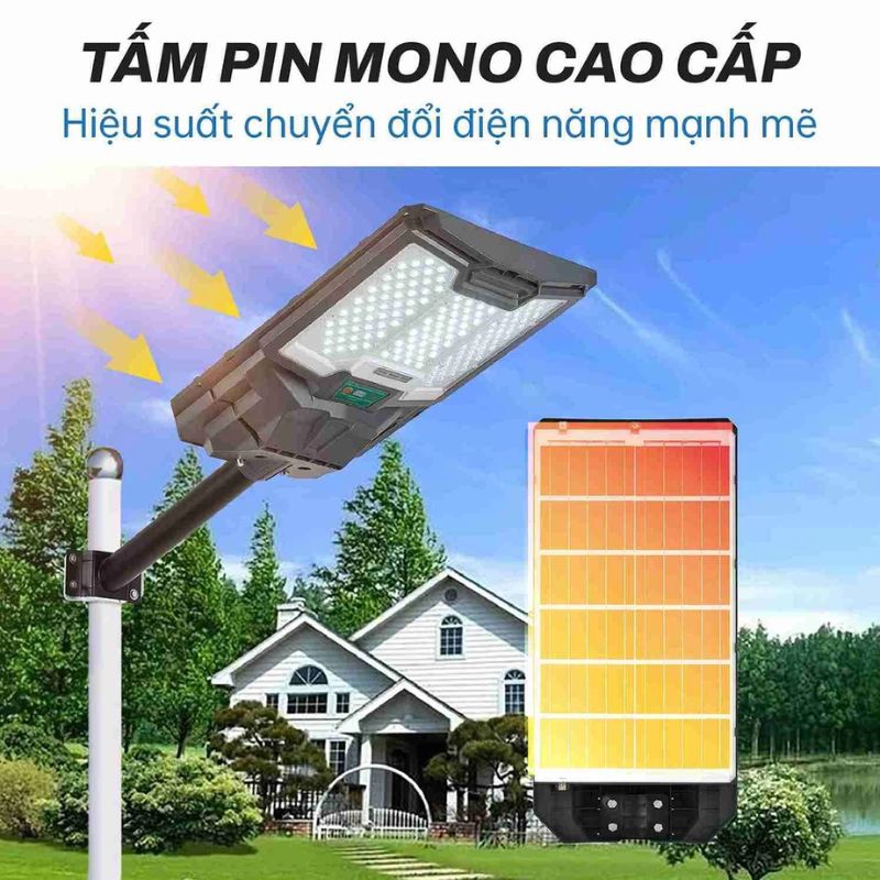 Đèn đường liền thể tích hợp tấm pin Mono chất lượng cao