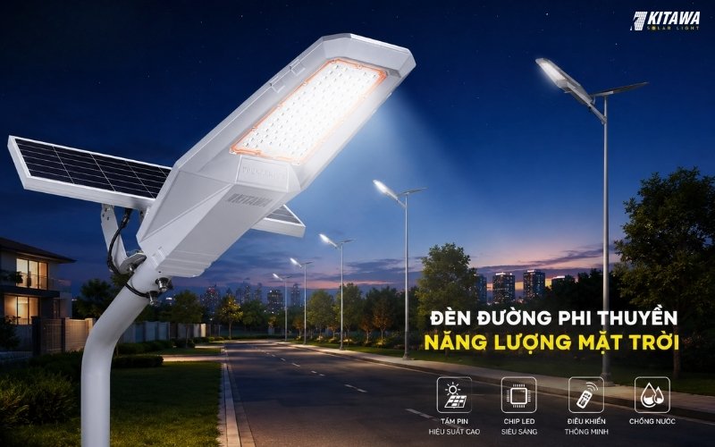 Đèn đường phi thuyền năng lượng 600W khả năng chống nước bền bỉ