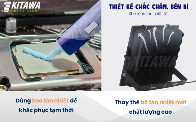 Sửa đèn khi bộ tản nhiệt bị hỏng 