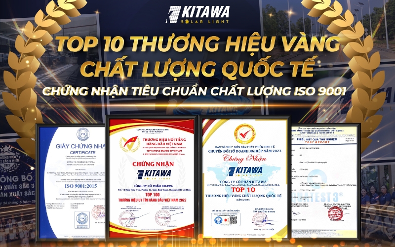 KITAWA đạt nhiều chứng nhận chất lượng và giải thưởng