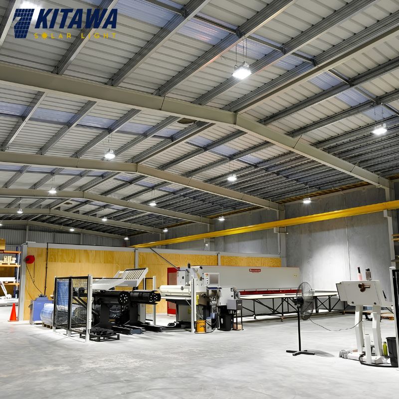 Vị trí lắp đèn năng lượng mặt trời nhà xưởng