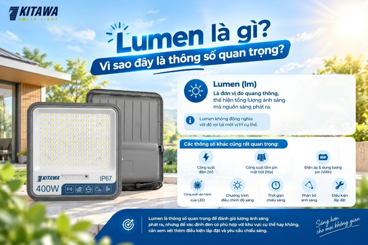 Giải thích lumen là gì và vì sao quan trọng khi chọn đèn