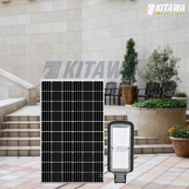 Đèn bàn chải công trình năng lượng mặt trời 60W - BCCT12.60