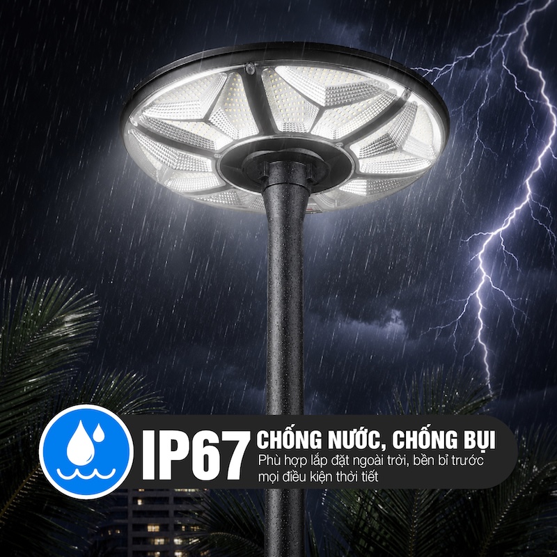 đèn đĩa bay UFO năng lượng mặt trời 600W UF4.600