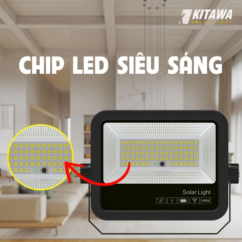 Đèn được trang bị các chip LED tiên tiến