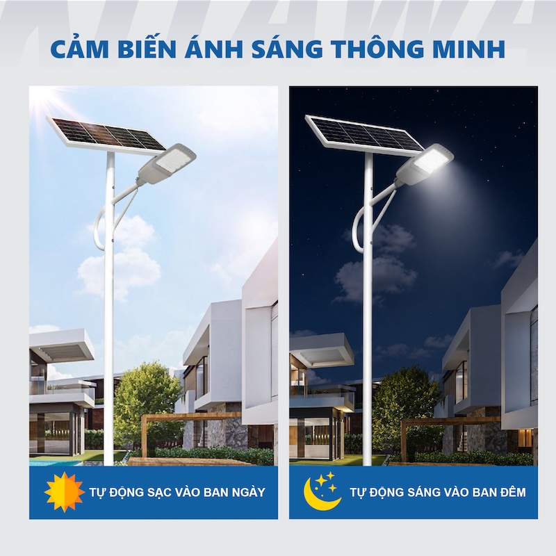 đèn đường công trình năng lượng mặt trời 1000W