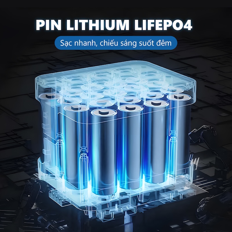 đèn đường công trình năng lượng mặt trời 1000W