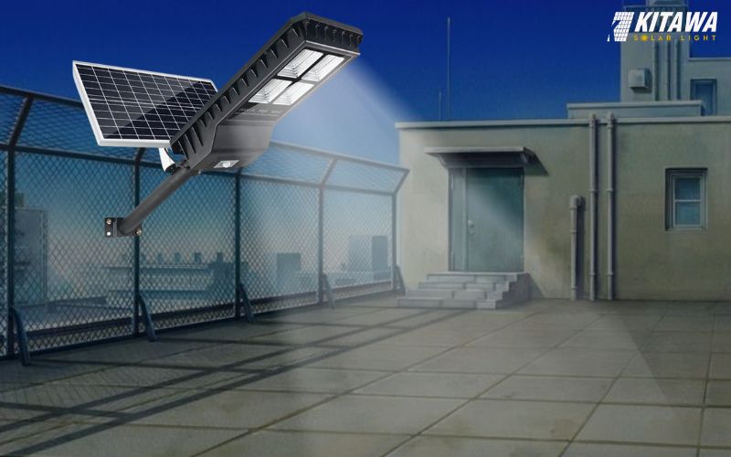 Đèn năng lượng mặt trời chiếu sáng hiệu quả cho sân thượng