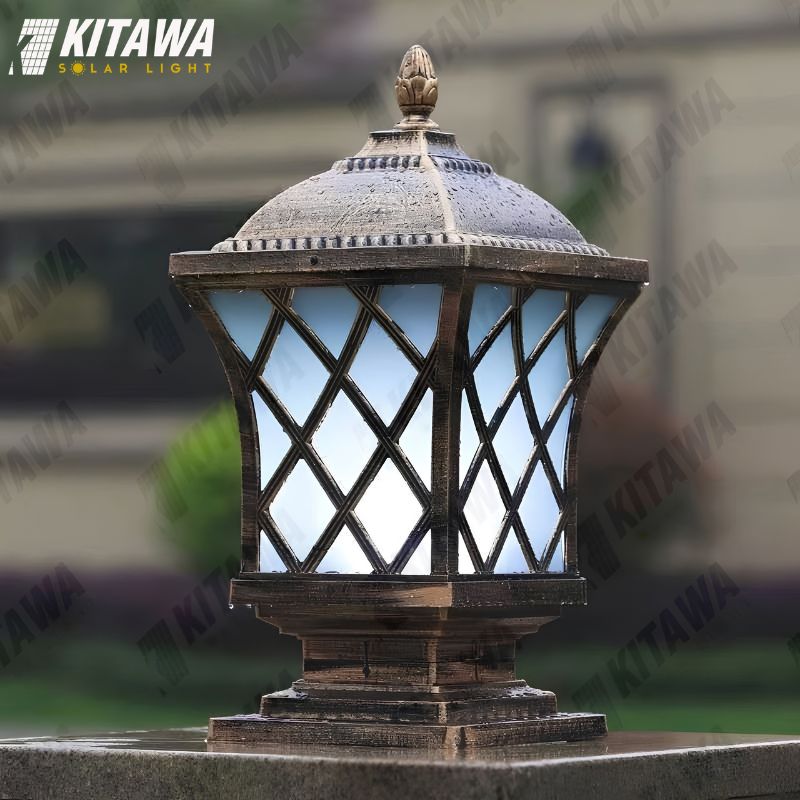 Đèn năng lượng mặt trời KITAWA sân vườn chiếu sáng lối đi ngoài trời