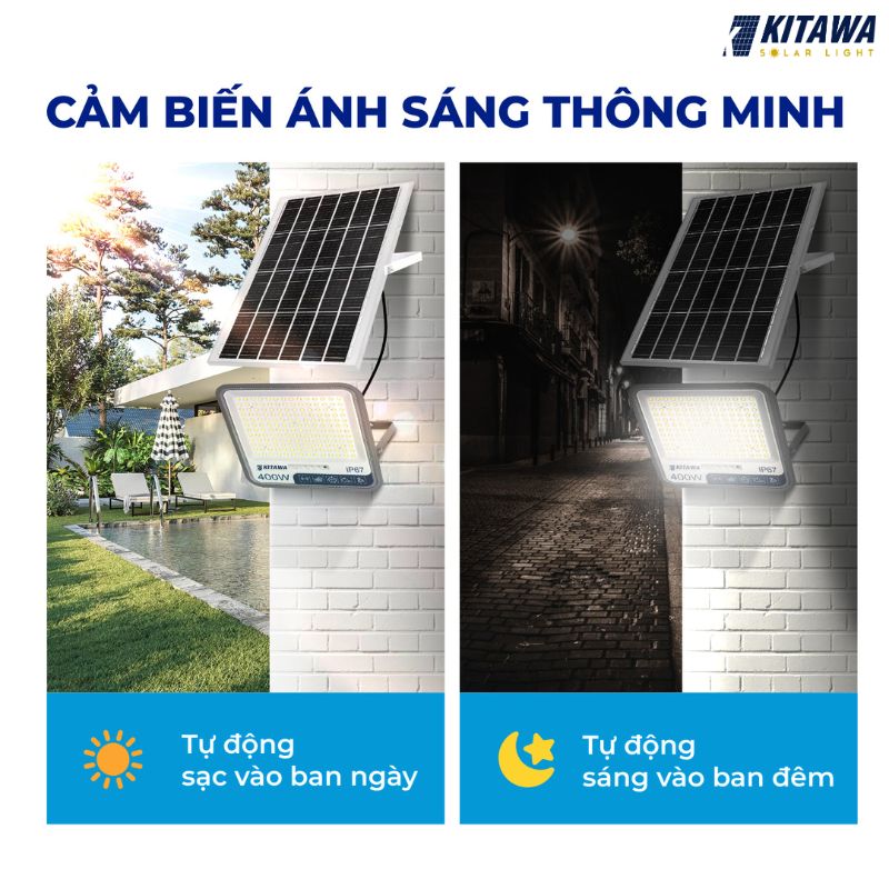 đèn pha chống chói năng lượng mặt trời 200w