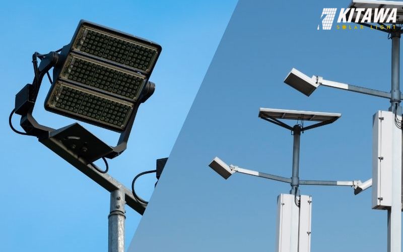 Nên lựa chọn loại đèn pha năng lượng mặt trời hay đèn pha sử dụng điện?