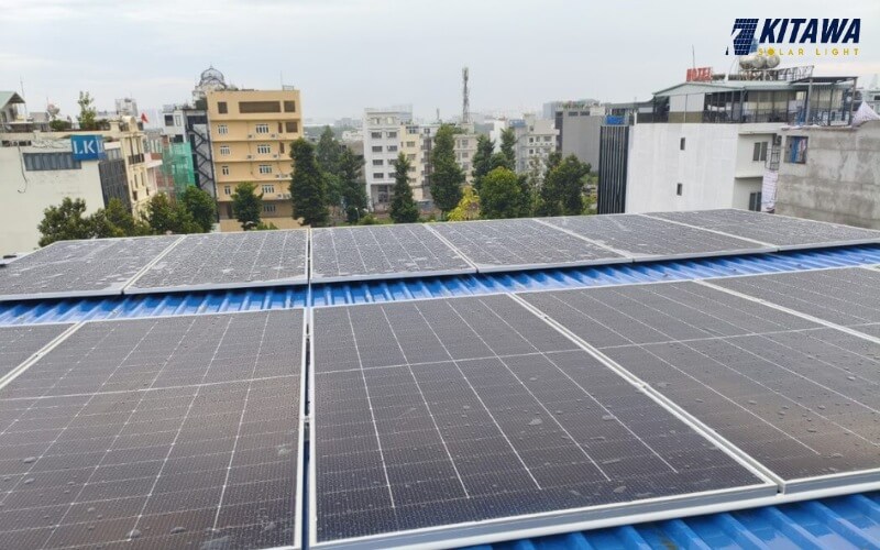 Diện tích phù hợp để lắp hệ thống điện mặt trời hòa lưới 30kW