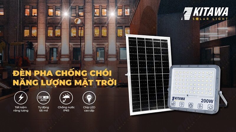 Đèn pha chống chói năng lượng mặt trời 300W - DP15.300