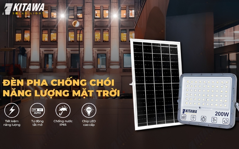 Mẫu đèn pha chống chói solar light trang trại chuyên dụng hiệu suất cao