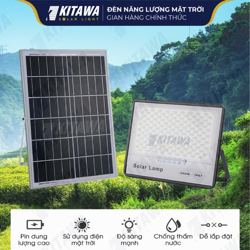 Mẫu đèn pha chống chói năng lượng mặt trời DP5200 được Hợp Trí Summit lựa chọn