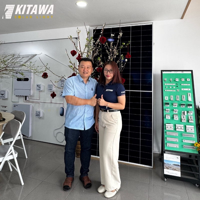 Hợp tác phân phối đèn năng lượng mặt trời giữa KITAWA và đại lý