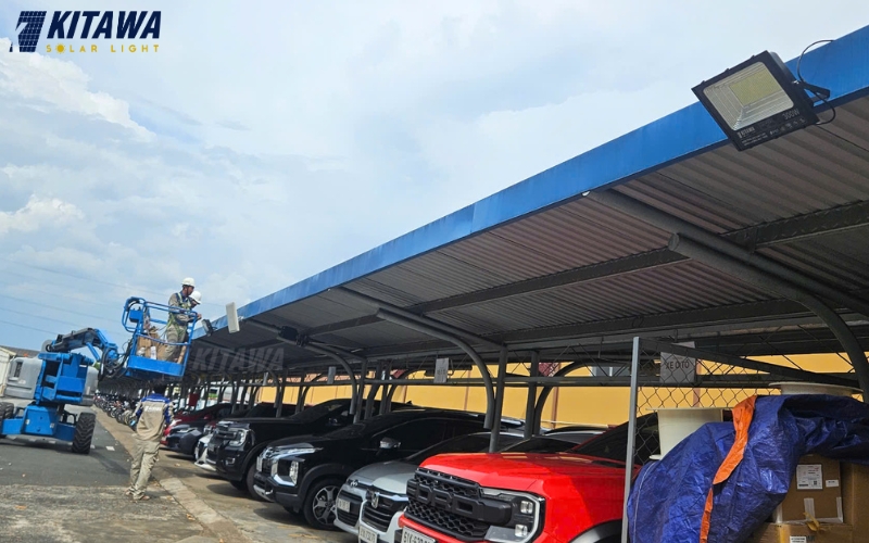 KITAWA thi công lắp đèn mặt trời nhà xưởng tại Fujikura Bình Dương