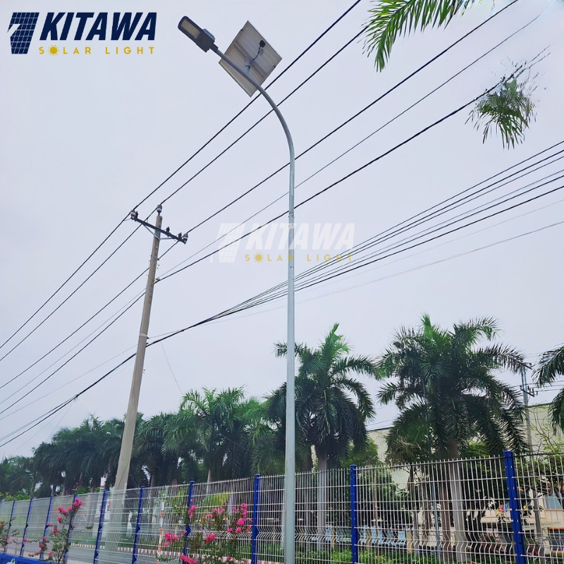 Dự án thực tế lắp đặt đèn đường cho khu công nghiệp ở Ninh Thuận do KITAWA thực hiện