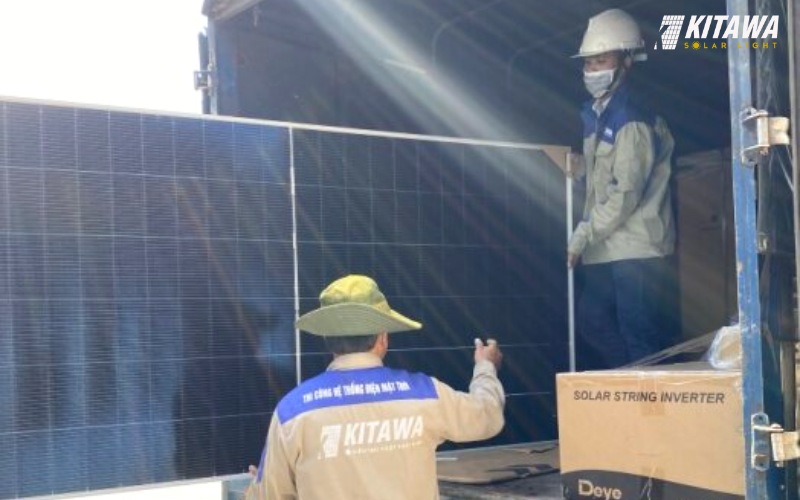 KITAWA triển khai lắp điện năng lượng mặt trời 30kW cho bến xe