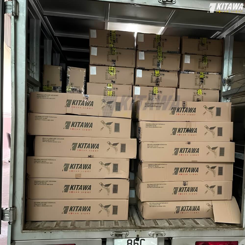 KITAWA cung cấp 200 đèn pha mặt trời cho xí nghiệp gạo