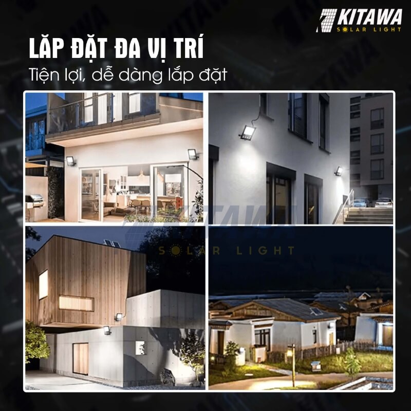Lắp đặt đèn linh hoạt ở nhiều khu vực khác nhau