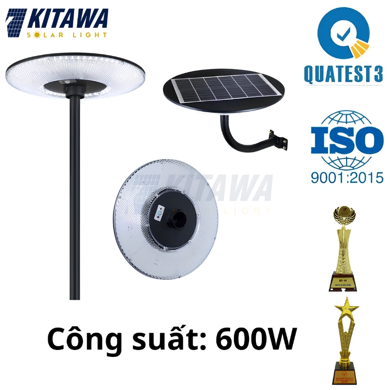 Chi tiết mẫu đèn đĩa bay năng lượng mặt trời UFO hiện đại của KITAWA