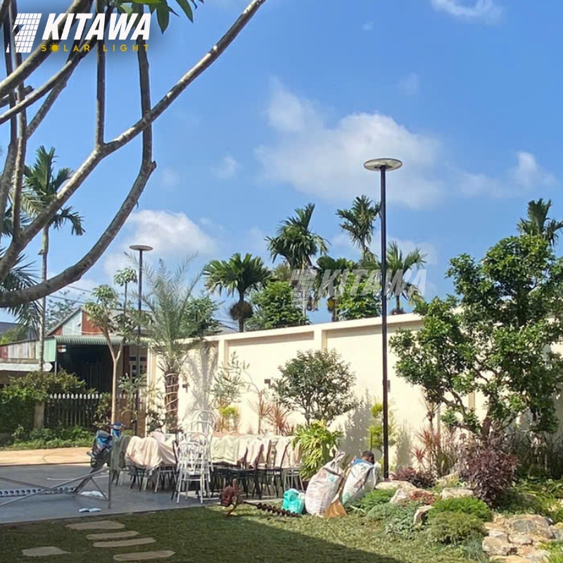 Dự án lắp đặt đèn năng lượng mặt trời sân vườn tại Đắk Lắk