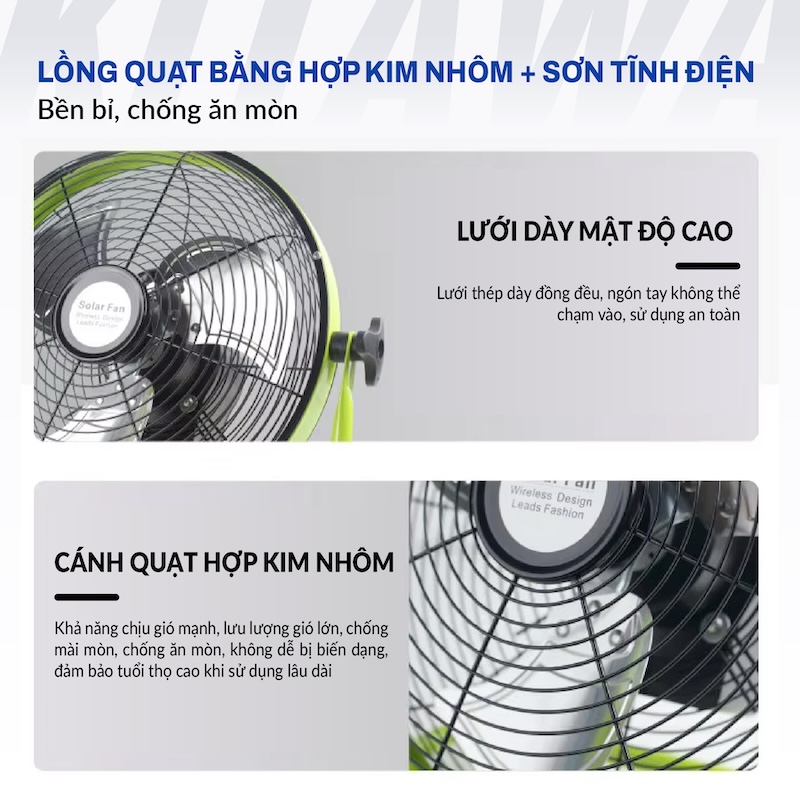 quạt chân quỳ năng lượng mặt trời 30W
