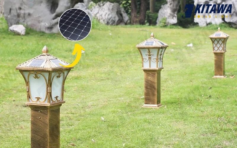 Sử dụng năng lượng mặt trời để đèn phát sáng
