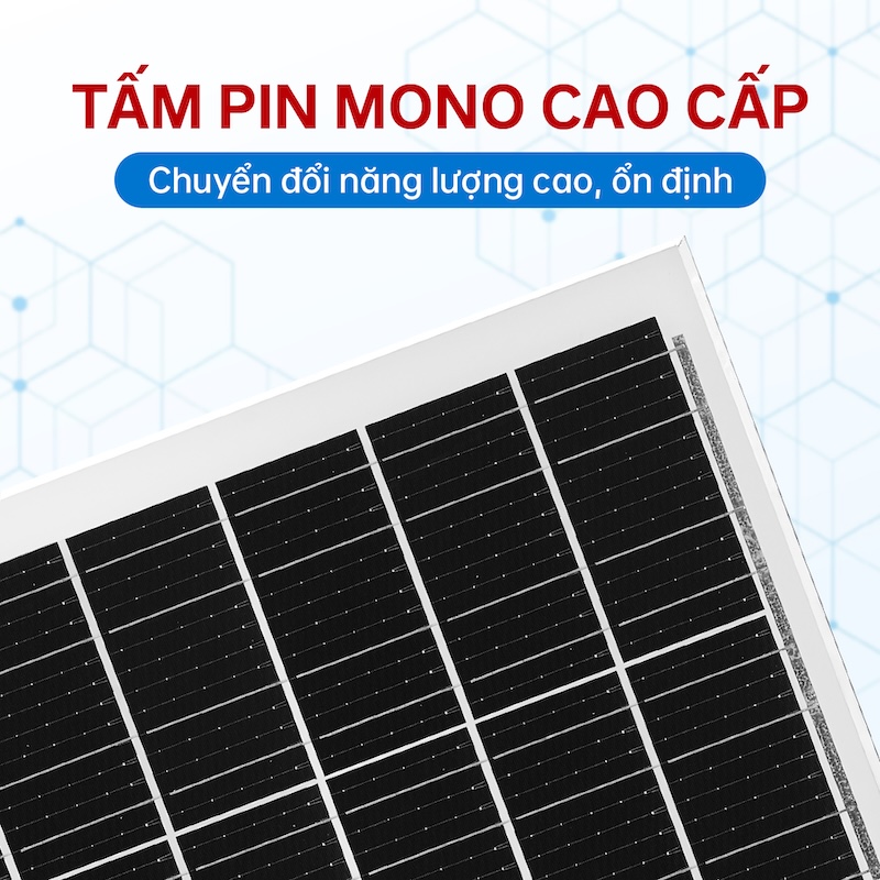 tấm pin mono hiệu suất cao