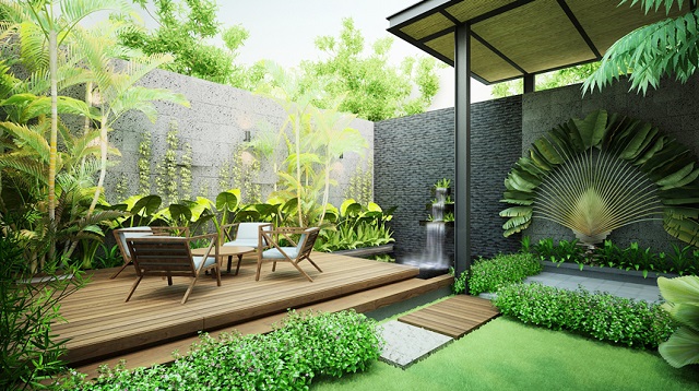 Trang trí sân vườn phải cảnh quan sân vườn được tự nhiên nhất